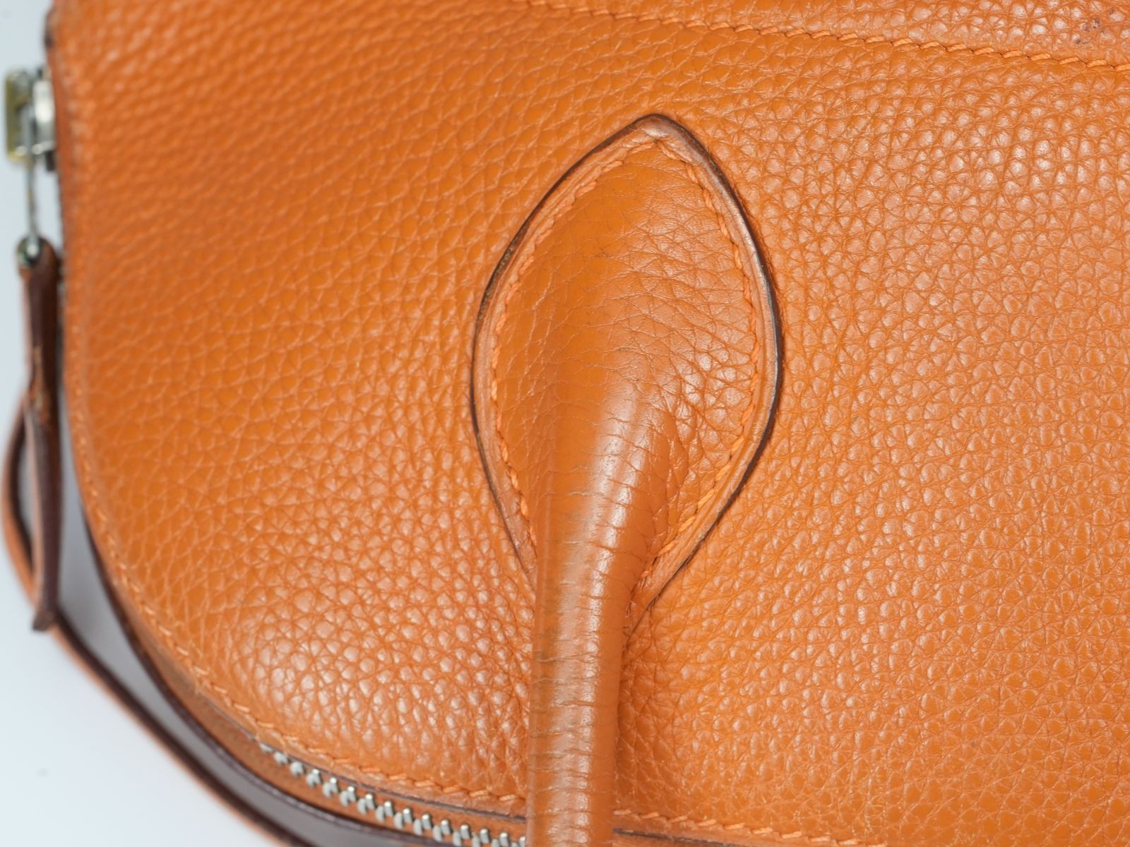 HERMES Bolide 31 Handbag with K stamp Orange Taurillon Clemence