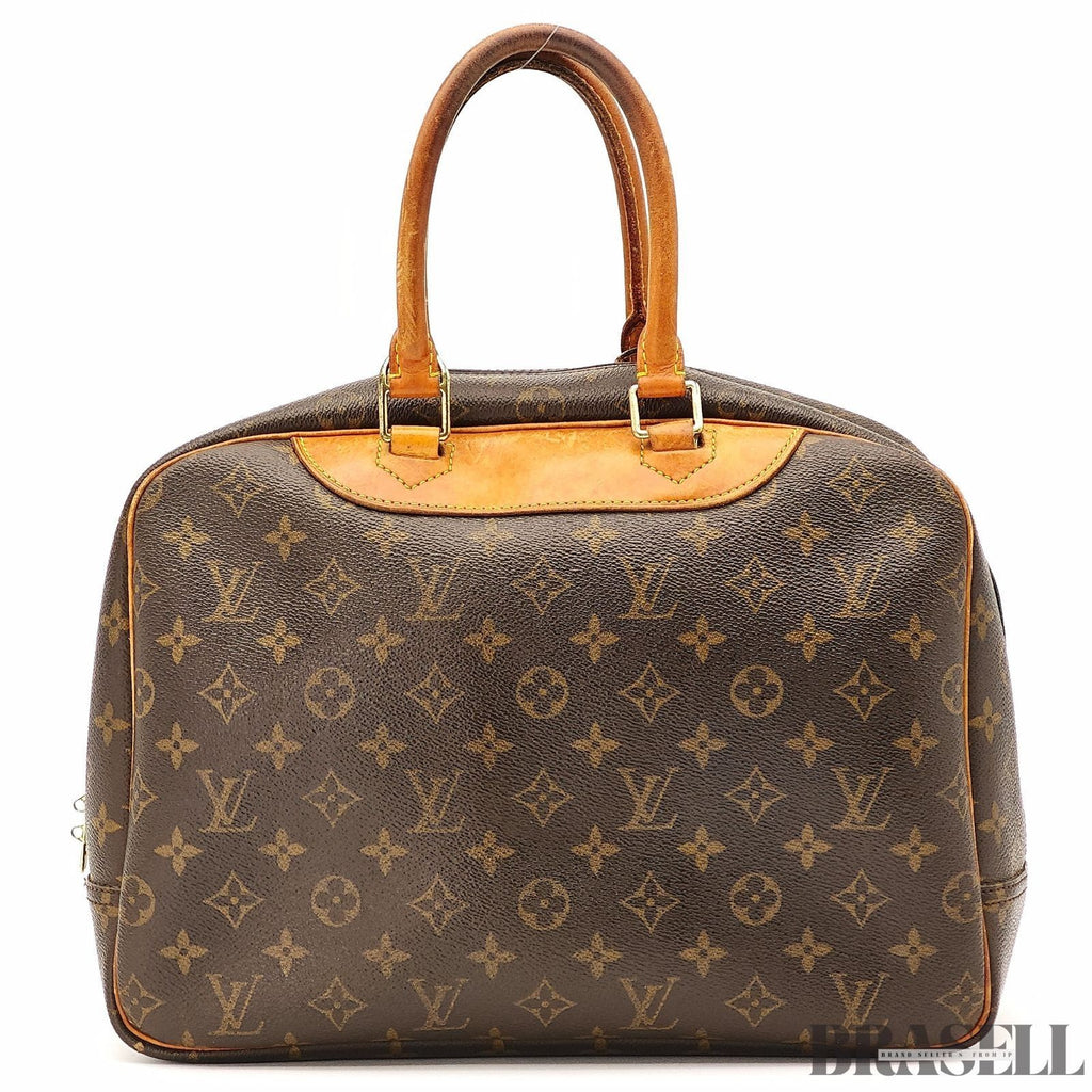 Louis Vuitton Monogram Deauville Handbag M47270 Bag Large Capacity Brown Unisex