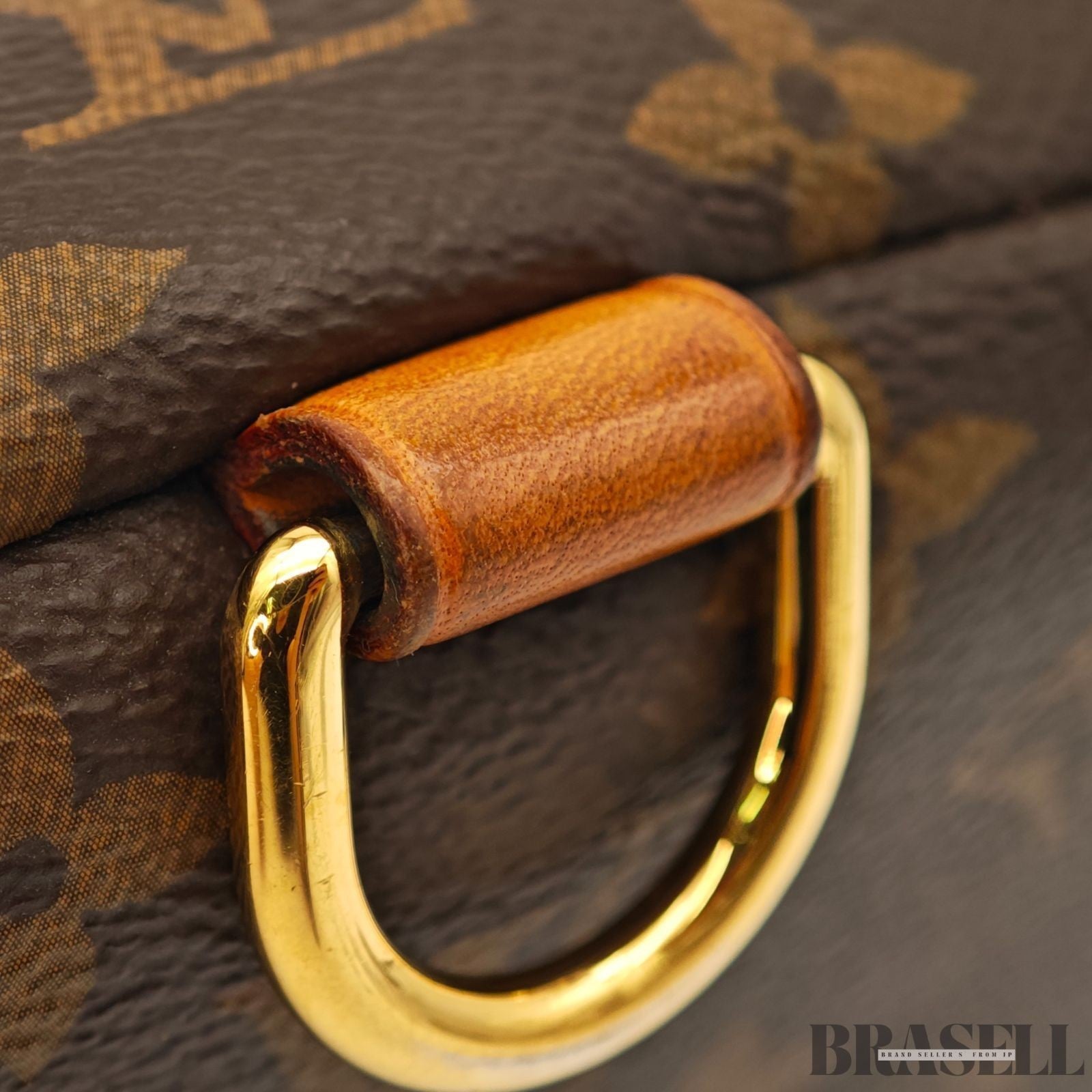 LOUIS VUITTON Monogram Bum Bag Canvas M43644 Brown Crossbody Bag Auth