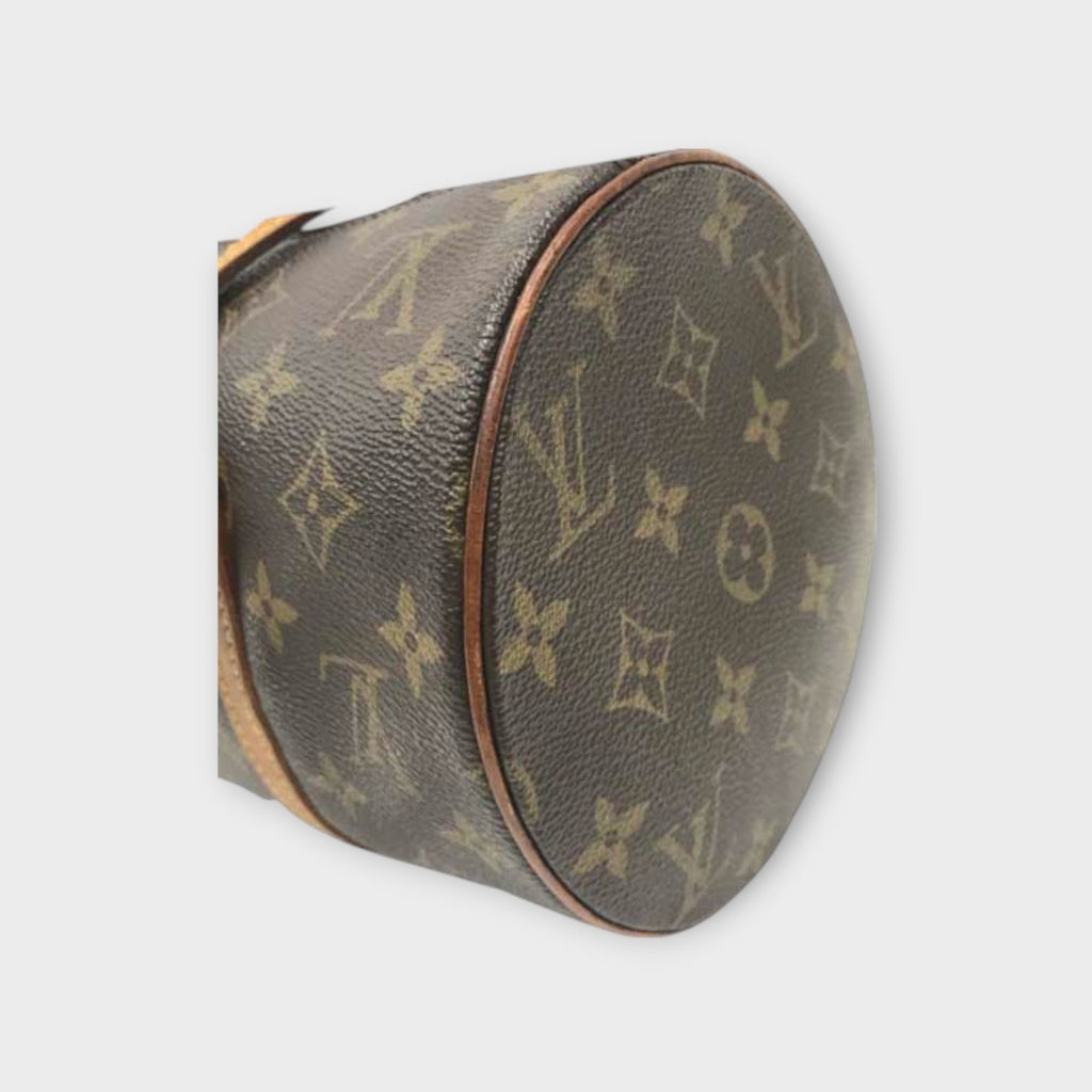 Louis Vuitton M51385 Papillon 30 Monogram Handbag Cylindrical PVC Leather【B】