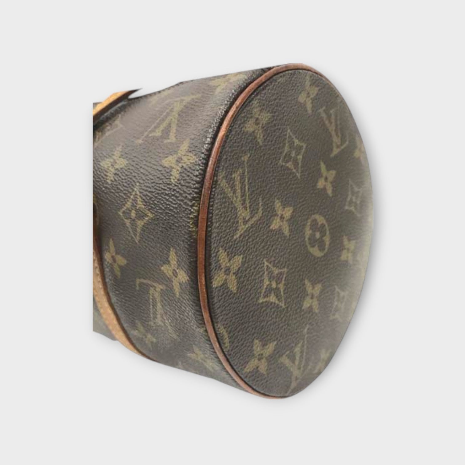 Louis Vuitton M51385 Papillon 30 Monogram Handbag Cylindrical PVC Leather【B】