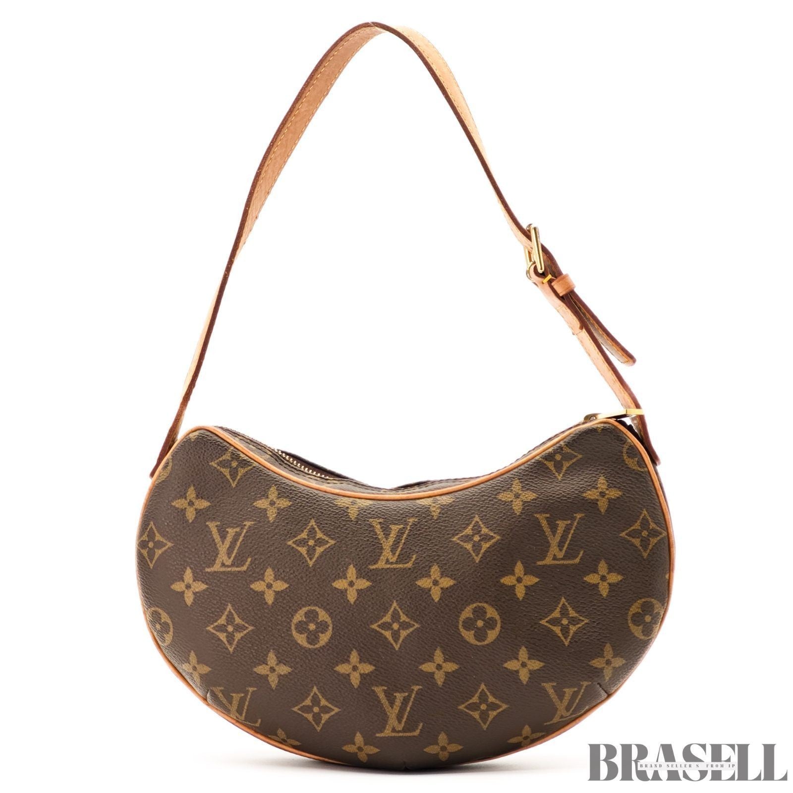 Louis Vuitton Monogram Croissant MM M51510 Bag Handbag Crescent Brown