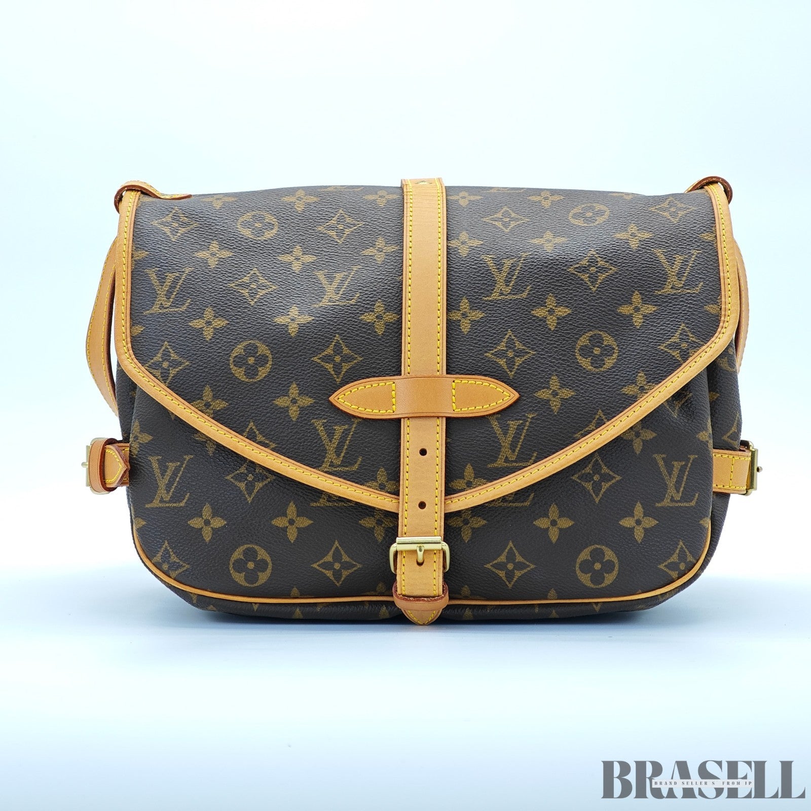 LOUIS VUITTON Saumur 30 Shoulder Bag M42256 Monogram Canvas Brown