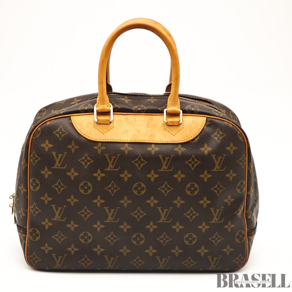 Louis Vuitton M47270 Monogram Deauville Handbag M47270 PVC Coated Canvas Brown