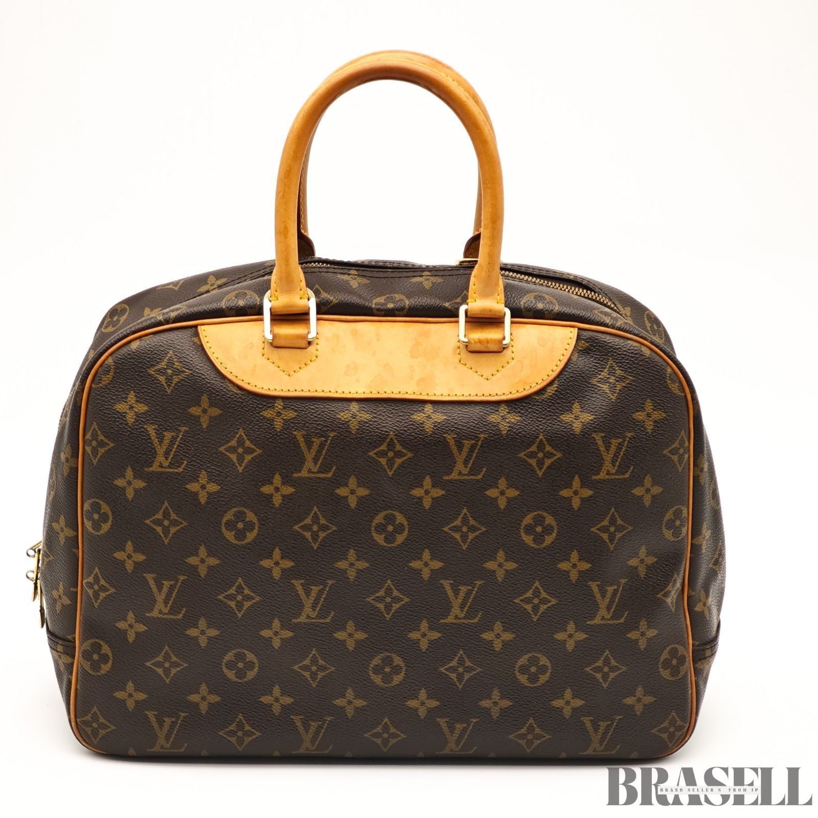 Louis Vuitton M47270 Monogram Deauville Handbag M47270 PVC Coated Canvas Brown