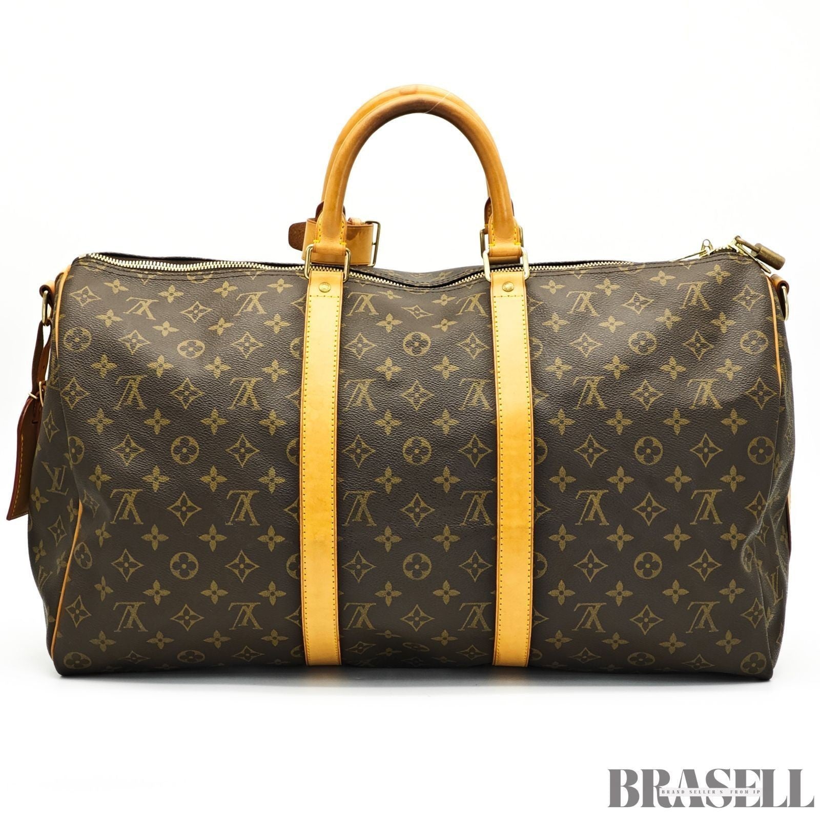 Louis Vuitton Keepall Bandolera 50 M41416 Bolso Boston Bolso Grande Marrón