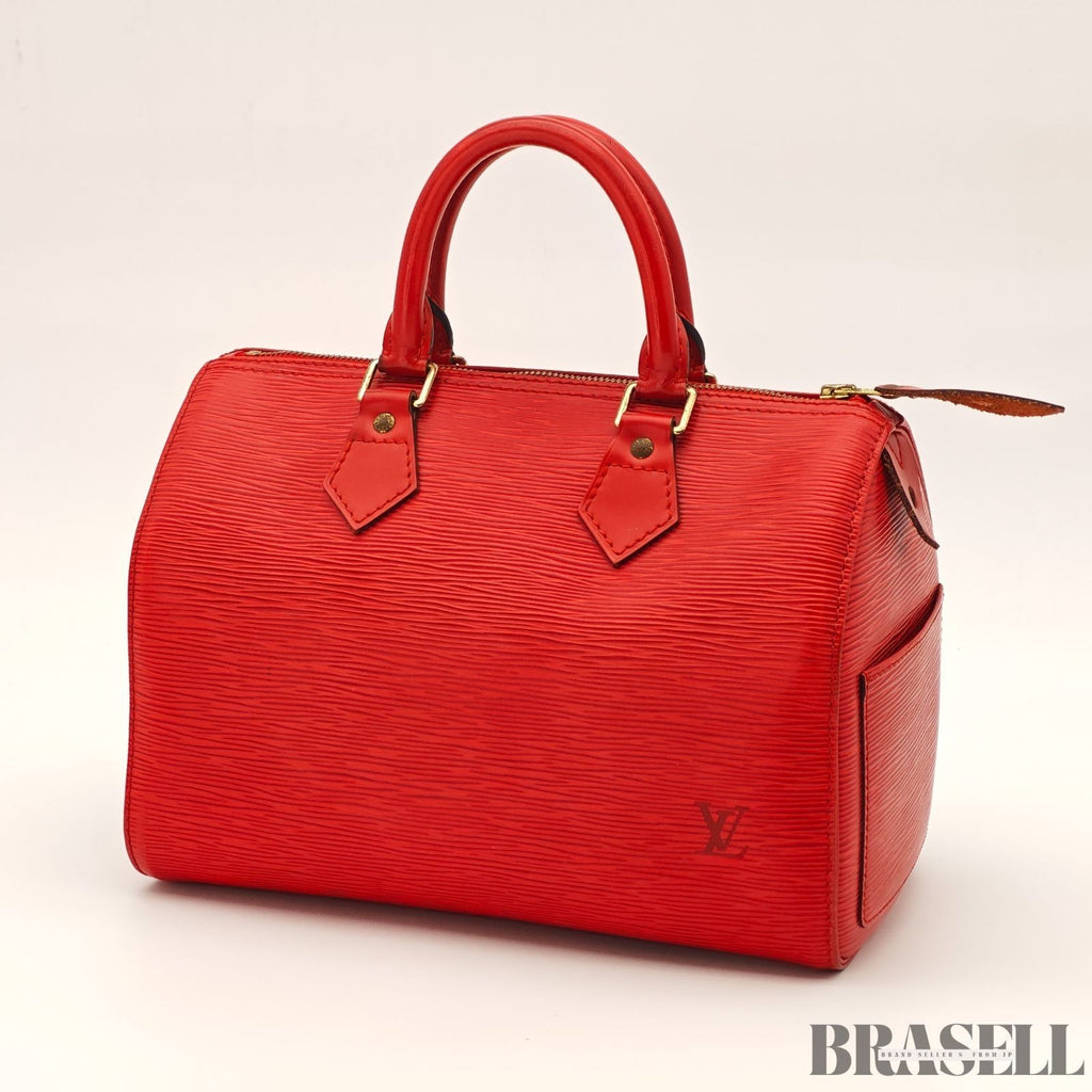 Louis Vuitton Epi Speedy 25 M43017 Mini Boston Bag Handbag Castilian Red