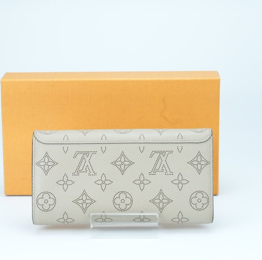 LOUIS VUITTON Mahina Portefeuille Iris Long Wallet M60144 Beige