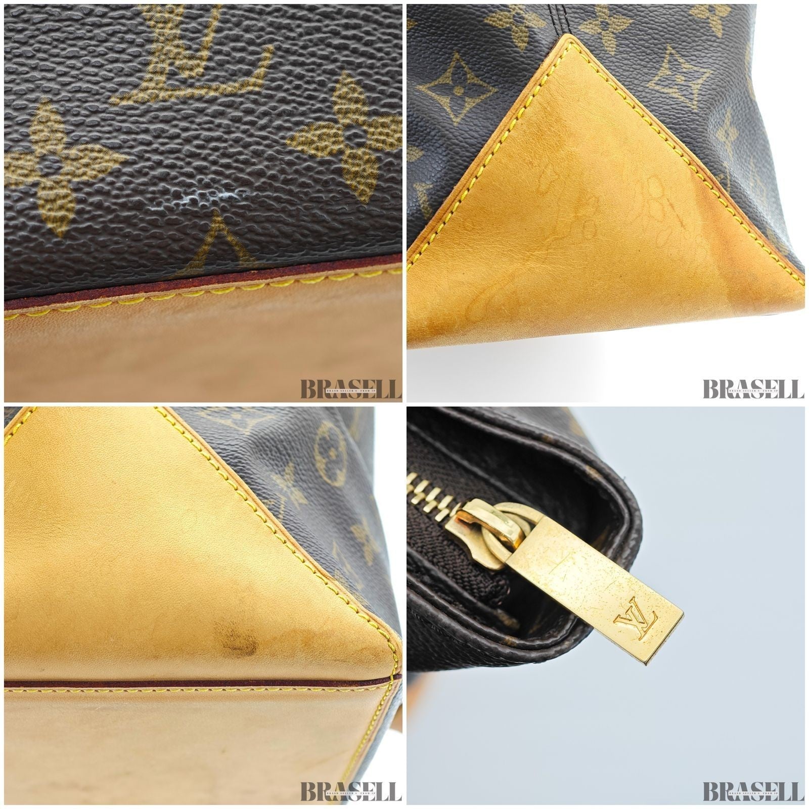 LOUIS VUITTON Cabas Maison M51151 Monogram Large Tote Bag Brown Leather Women’s