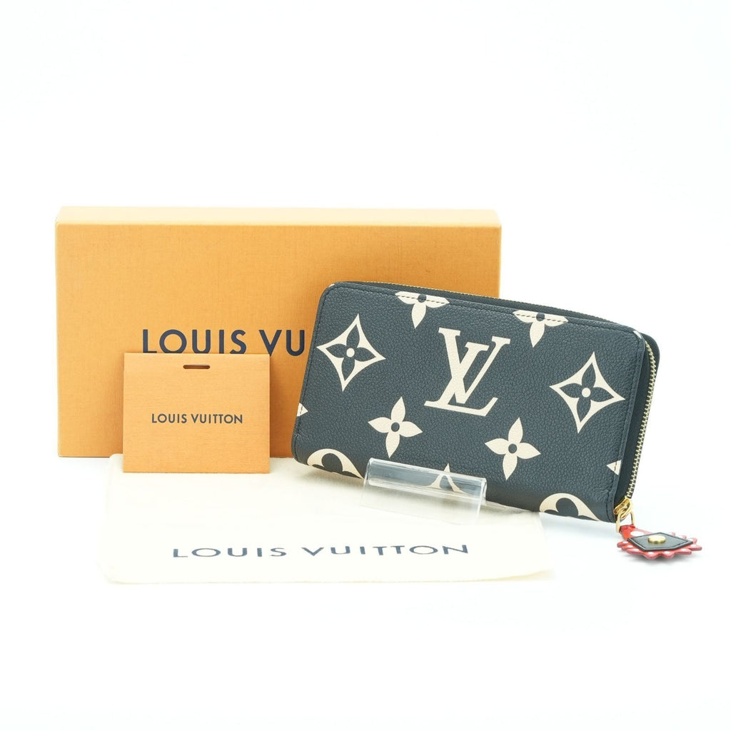 LOUIS VUITTON Empreinte Giant M69698 Long Wallet Zippy Wallet Black