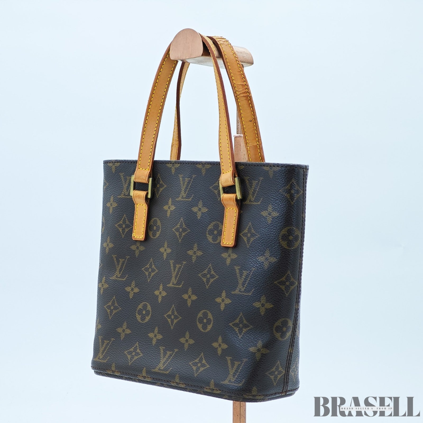 LOUIS VUITTON Vavin PM M51172 Monogram Handbag PVC-Coated Canvas Leather Brown