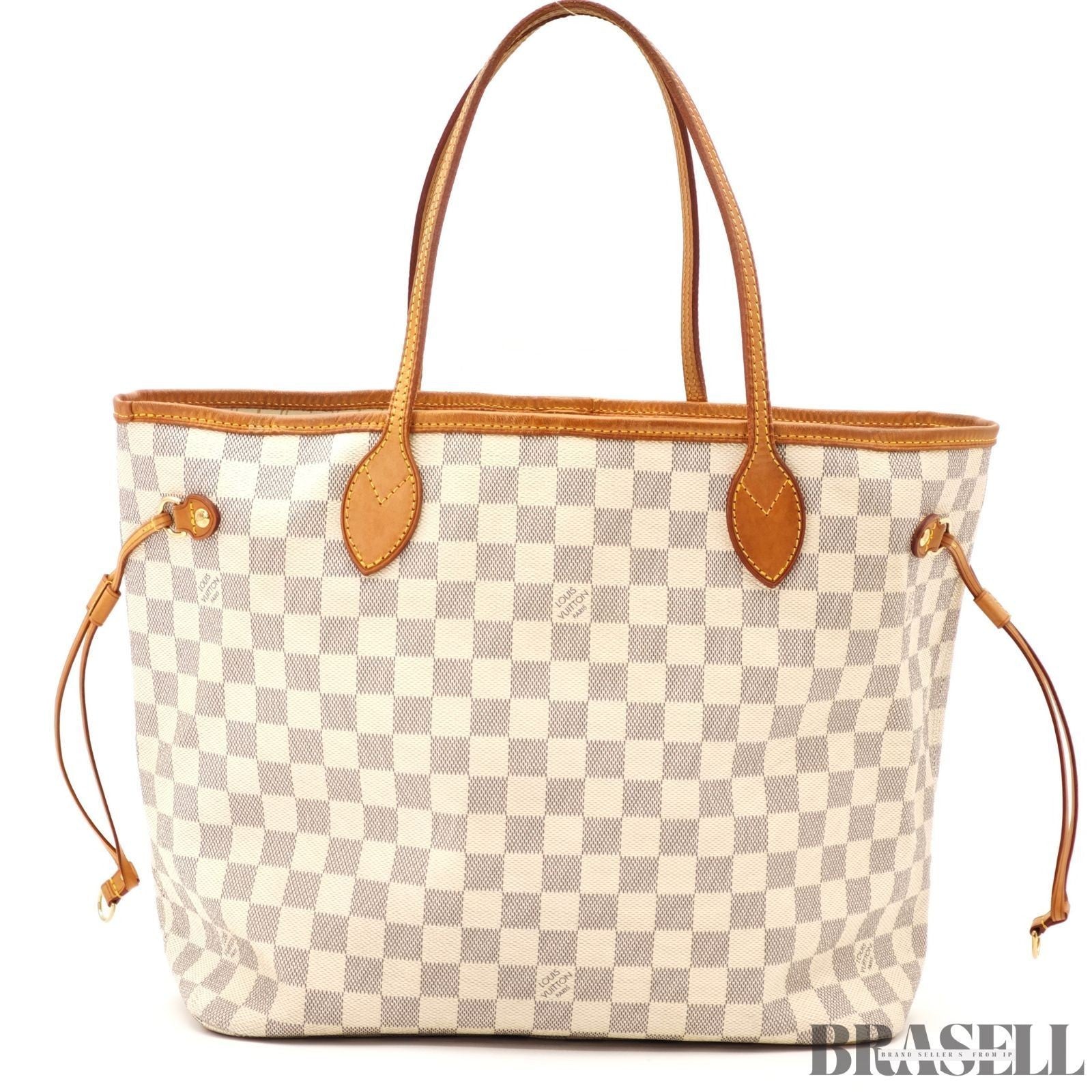 LOUIS VUITTON Neverfull MM N51107 Damier Azur Tote Bag Large Canvas Unisex