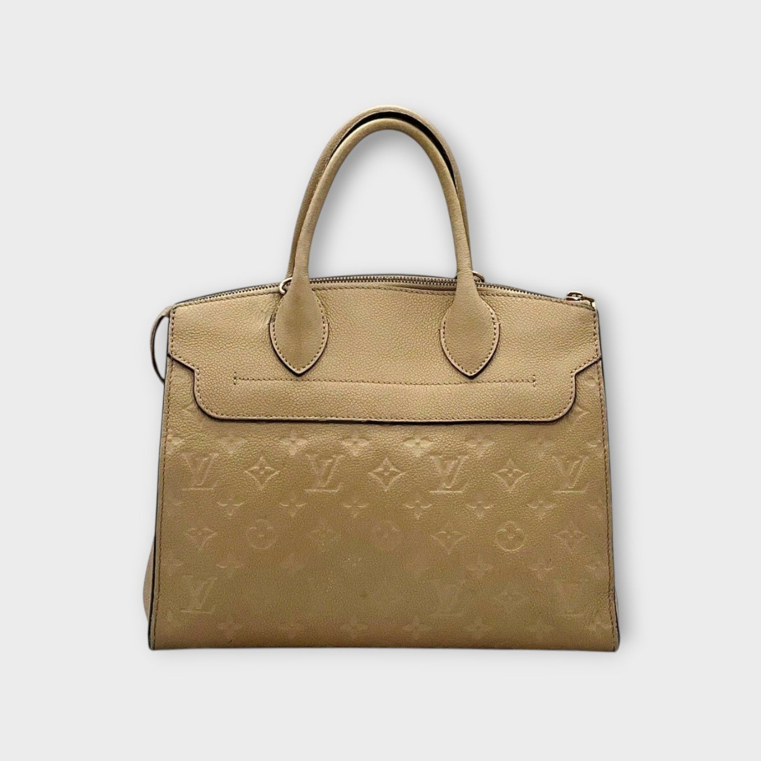 Louis Vuitton Pont-Neuf MM Monogram Empreinte Beige 2Way Handbag 【A】