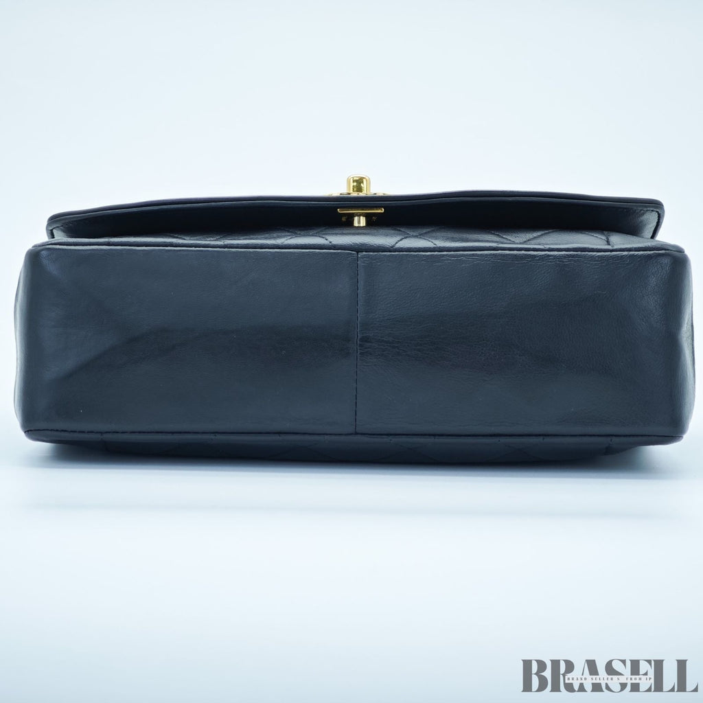 Chanel Diana 25 Shoulder Bag A01165 Flap Bag Black Women With Authenticity Card