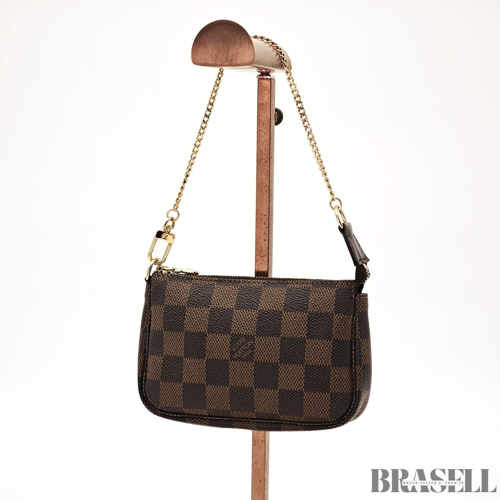 Louis Vuitton Damier Ebene Mini Pochette Accessoires M58009 Handbag Brown