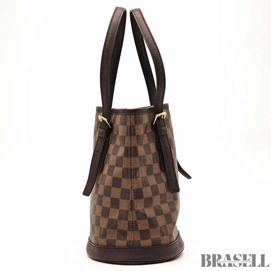 Louis Vuitton Mare N42240 Tote Bag With Pouch Bucket Bag Brown Gold Hardware