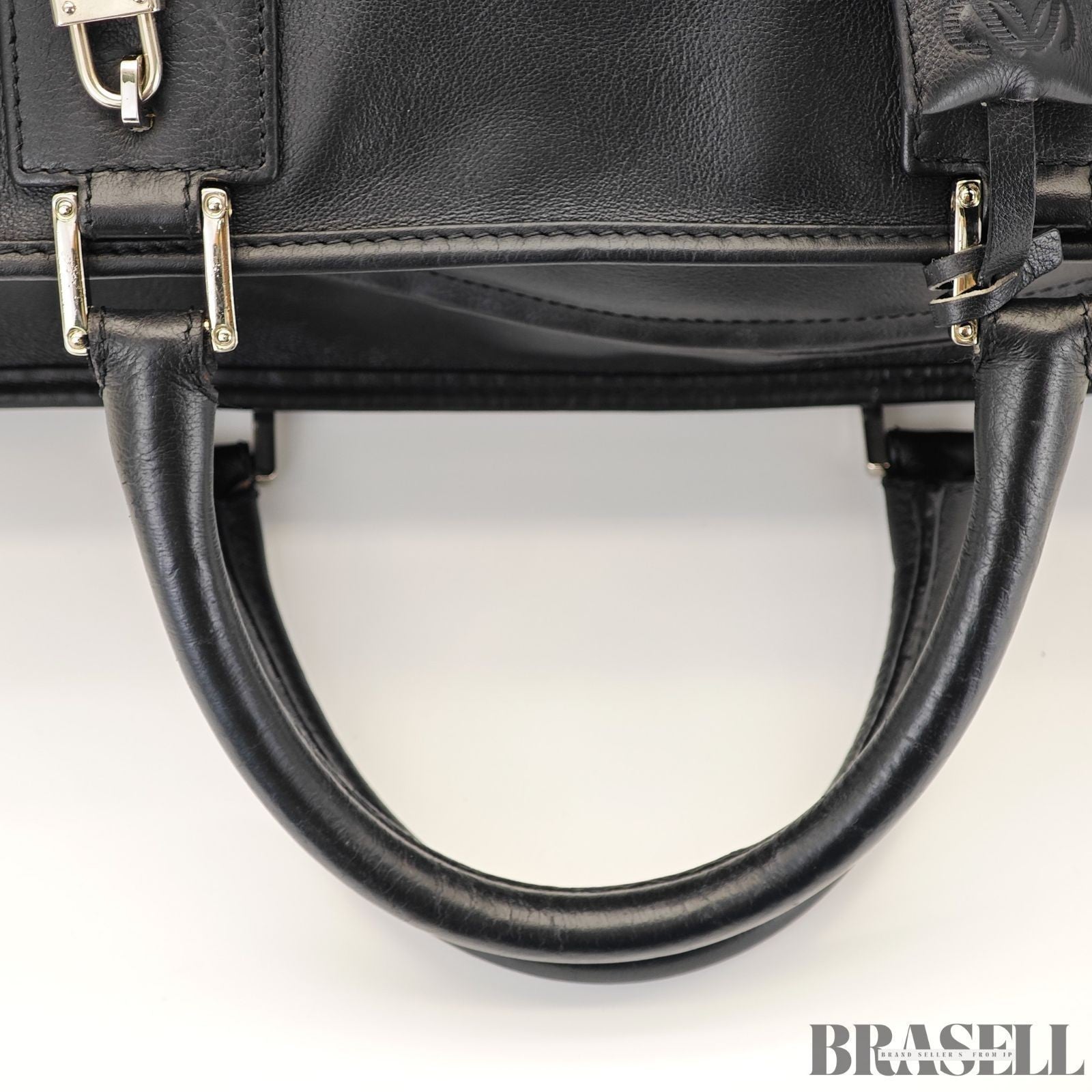 LOEWE Amazona 36 Handbag Horizontal Black with Silver Hardware