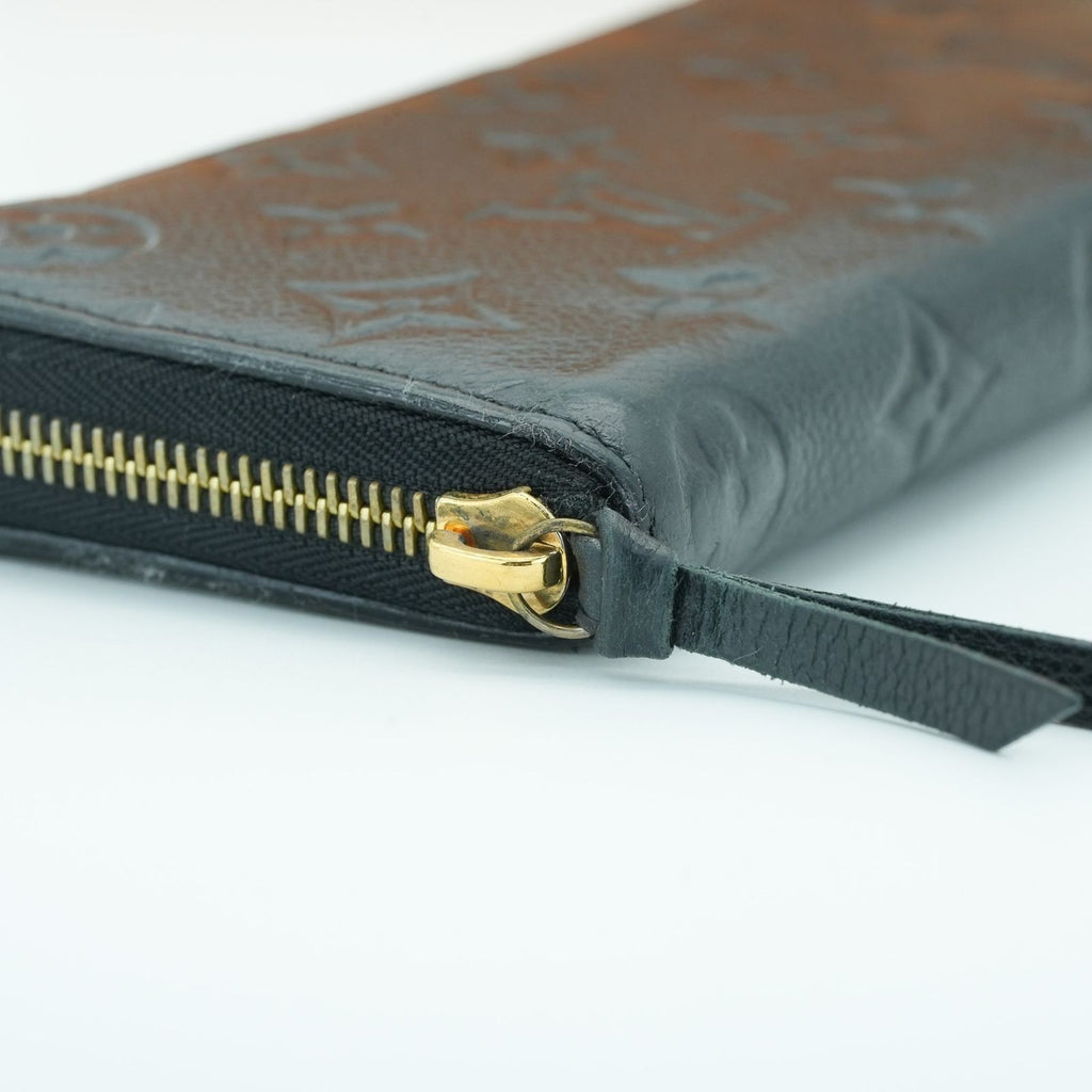 LOUIS VUITTON Empreinte Portefeuille Clemence M60171 Long Wallet Black