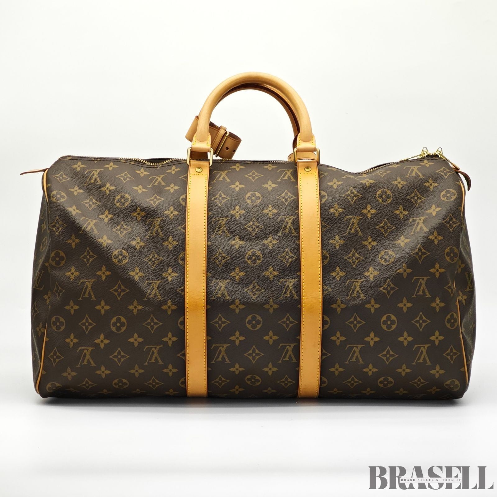 LOUIS VUITTON Keepall 50 M41426 Monogram Travel Boston Bag Brown Women's Men's