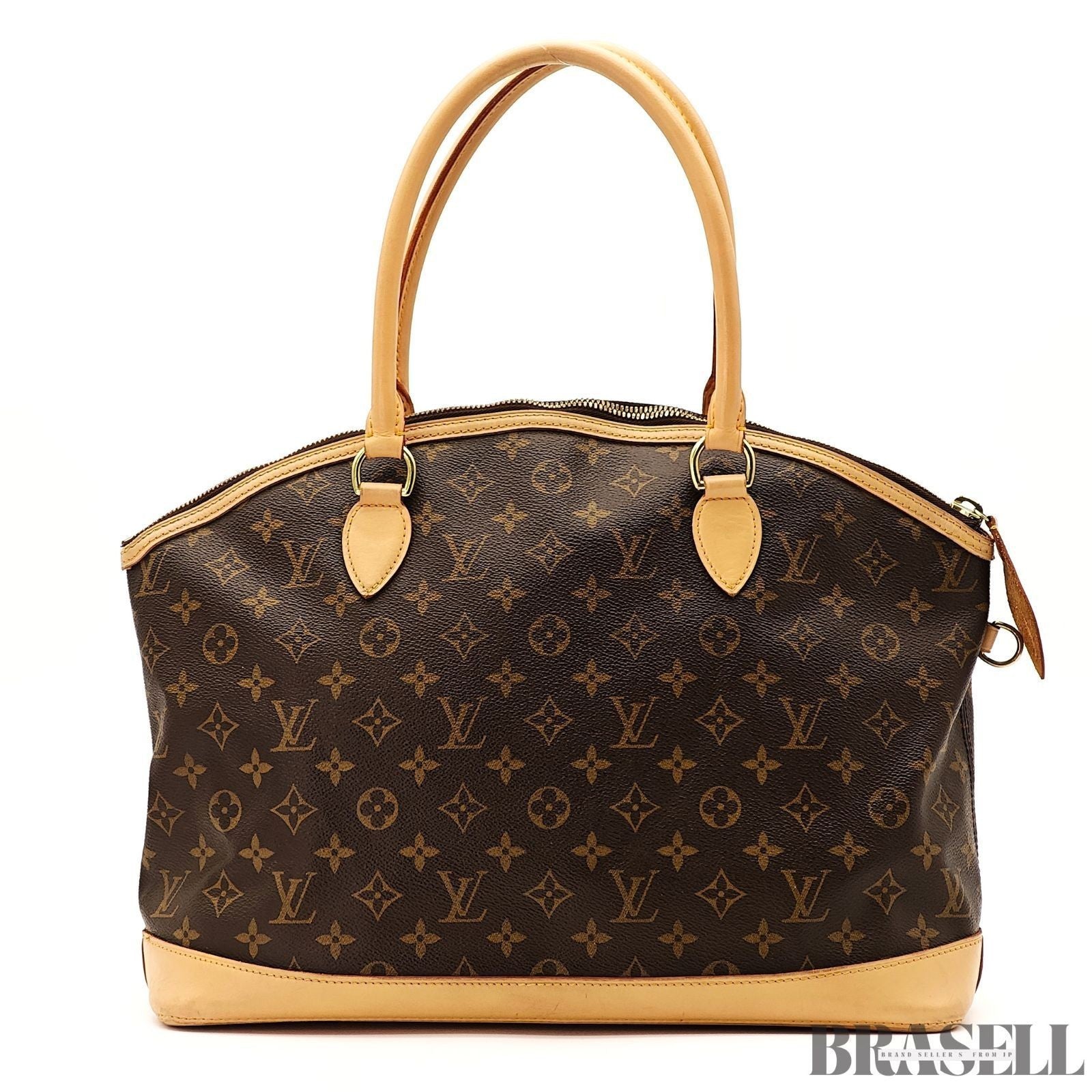 Louis Vuitton Lockit Horizontal Tote Bag M40104 Monogram Canvas Leather Brown