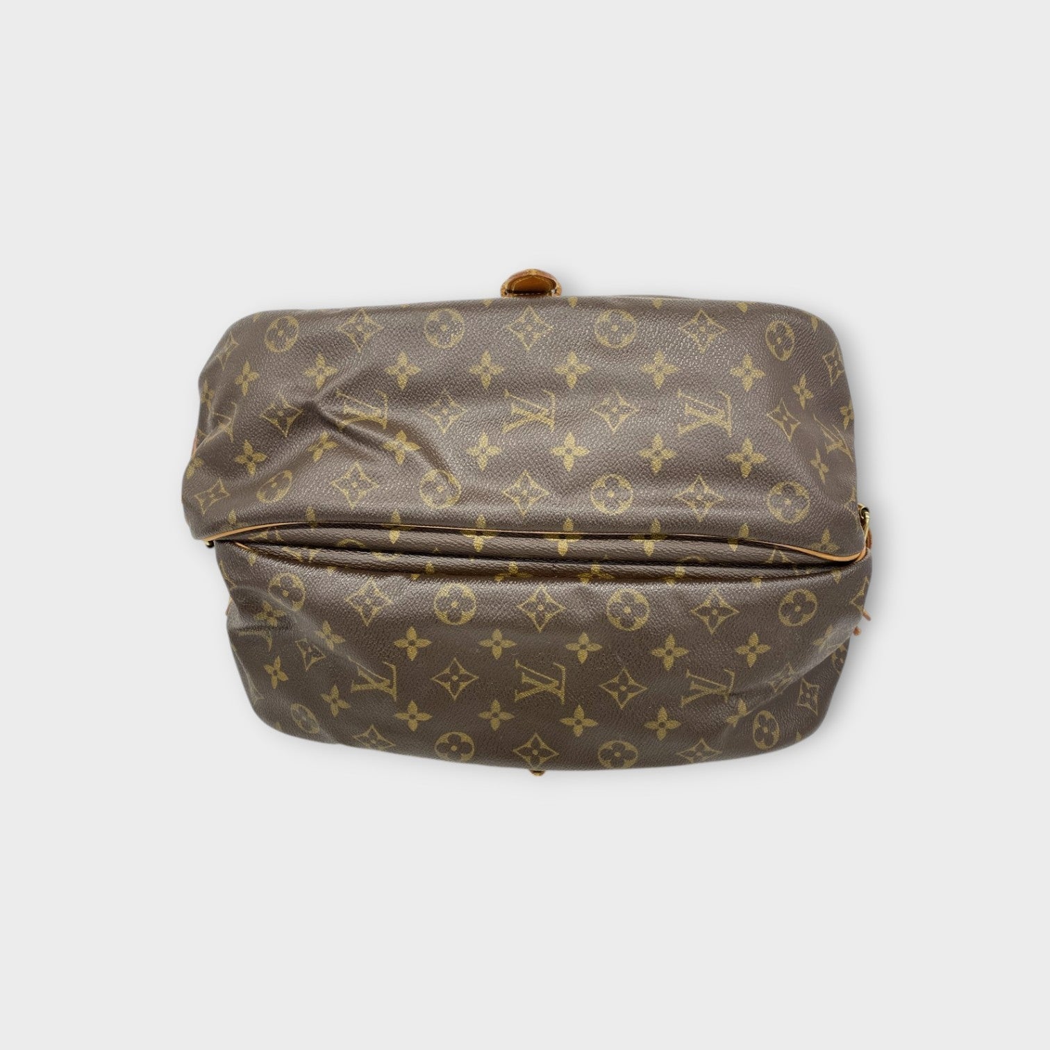 Louis Vuitton Shoulder Bag Monogram Saumur 35 M42254 Brown Leather Canvas 【B】
