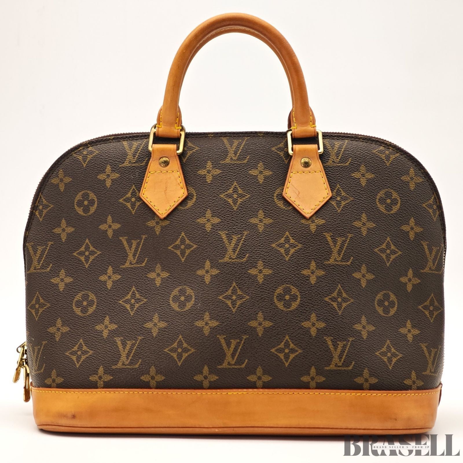 Louis Vuitton Alma PM M51130 Monogram Bag Handbag Coated Canvas Brown