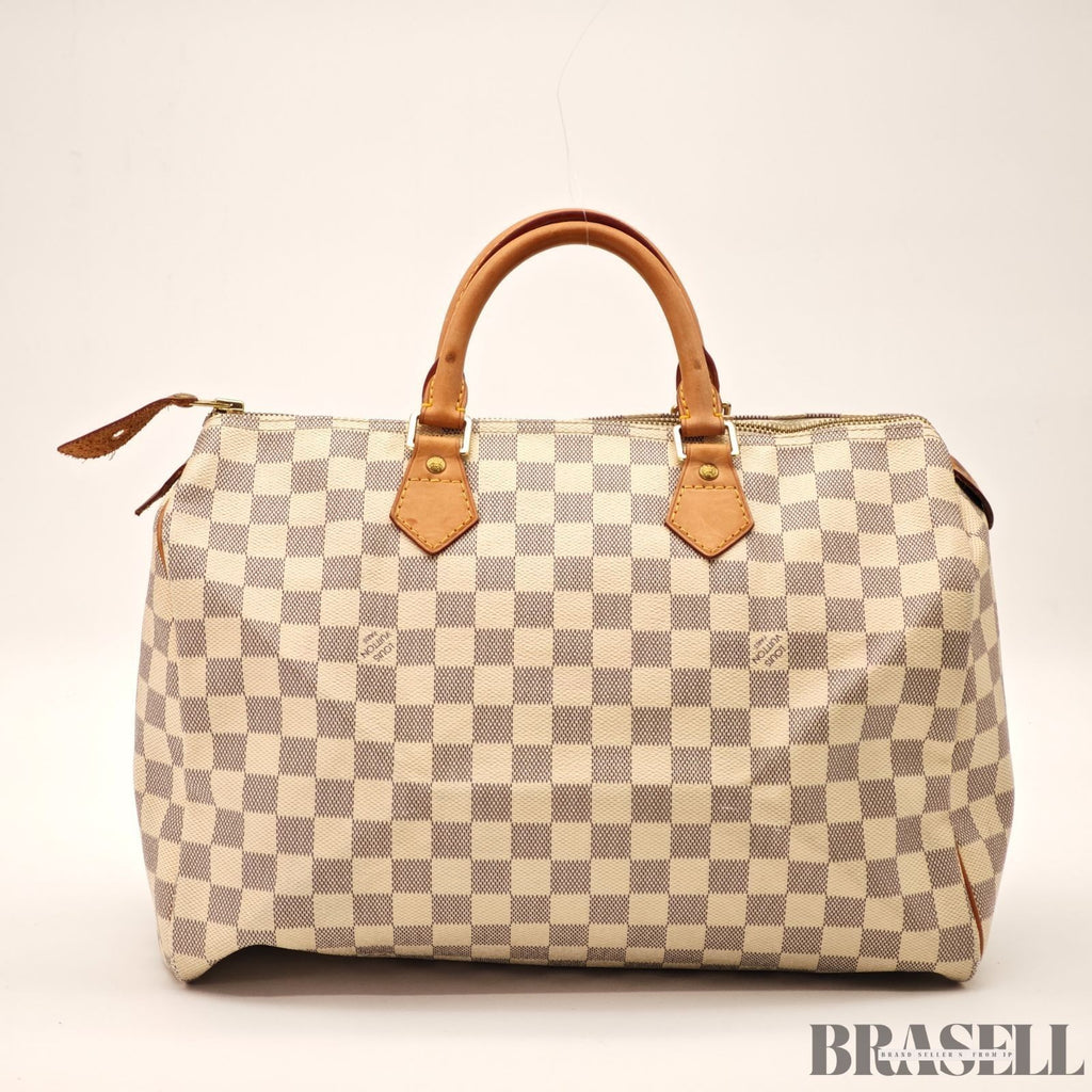 LOUIS VUITTON  Damier Azur Speedy 35 N41535 Handbag White Boston Bag Women's