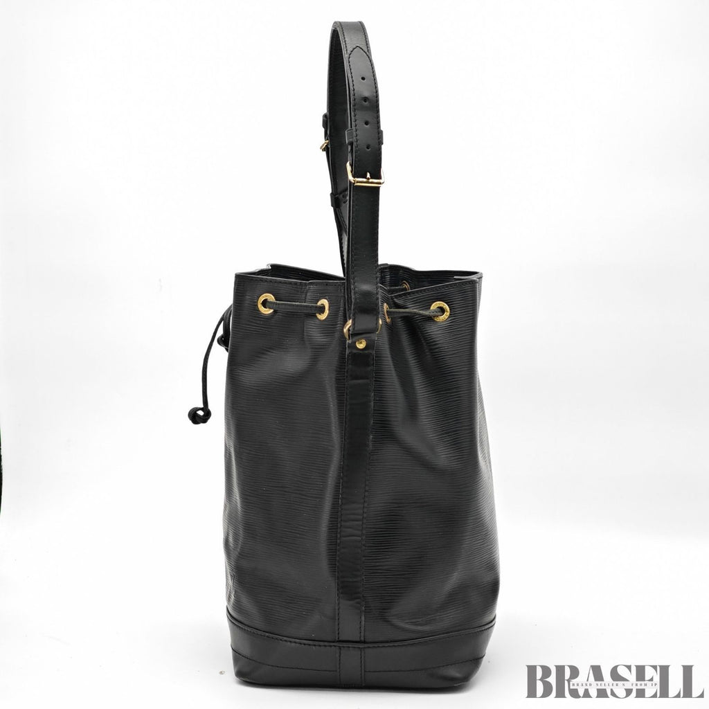 Louis Vuitton Epi Noé Noir M59002 Bucket Shoulder Bag Handbag Black Epi Leather