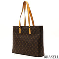 Louis Vuitton Luco M51155 Tote Bag Monogram Canvas Leather Brown Women’s
