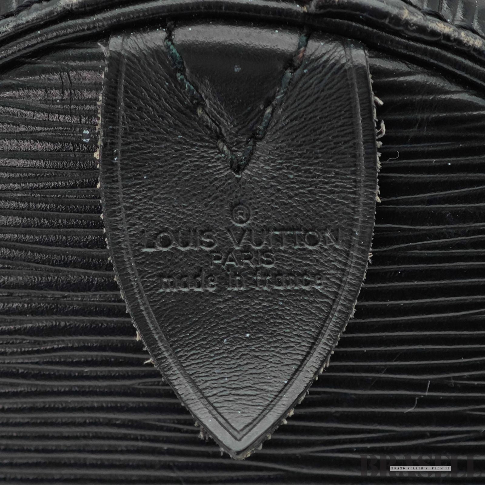 Louis Vuitton Epi Keepall 55 Black Embossed Logo Boston Bag M59142 Epi Leather