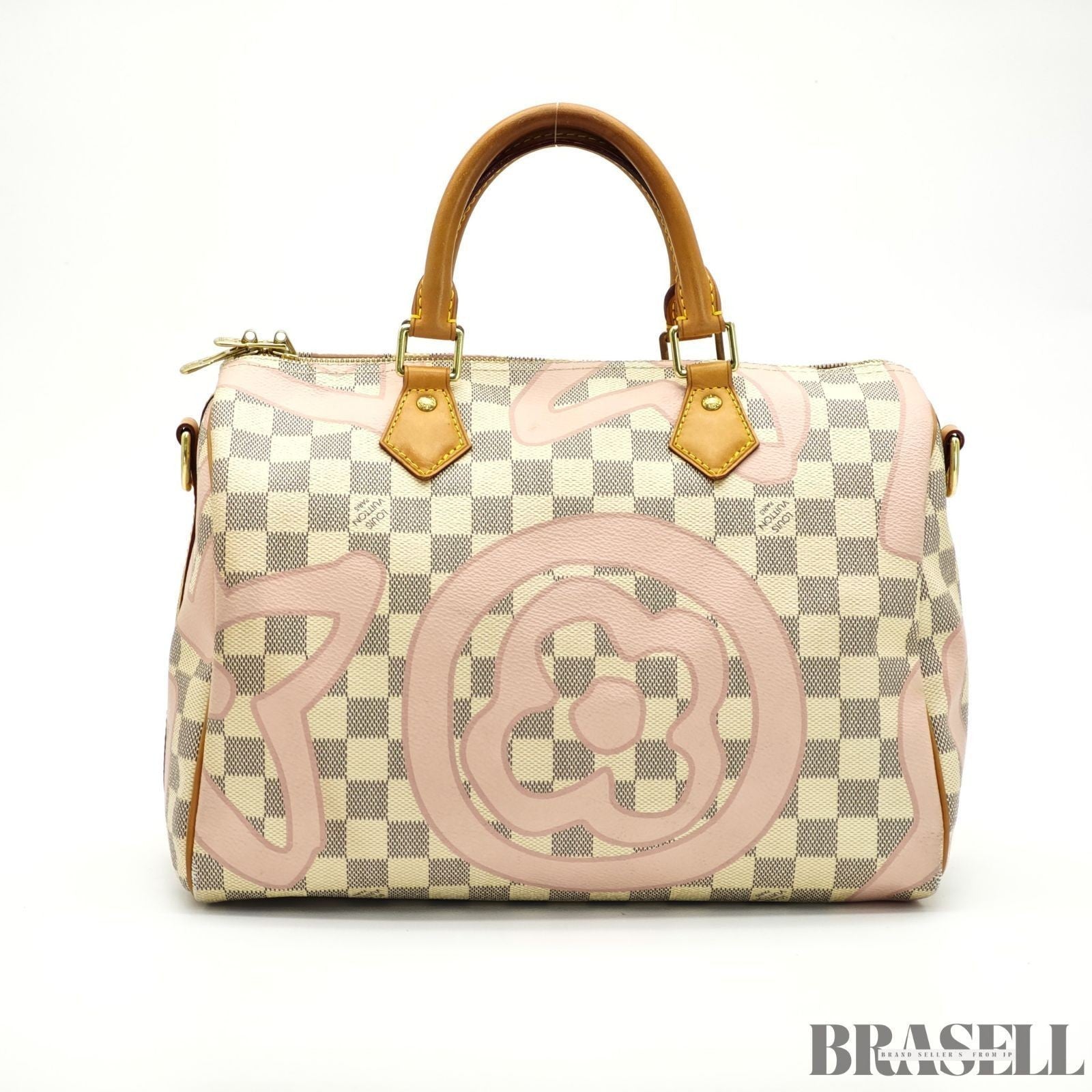 Louis Vuitton Speedy Bandoulière 30 Tahiti N41052 2Way Handbag Ivory Pink