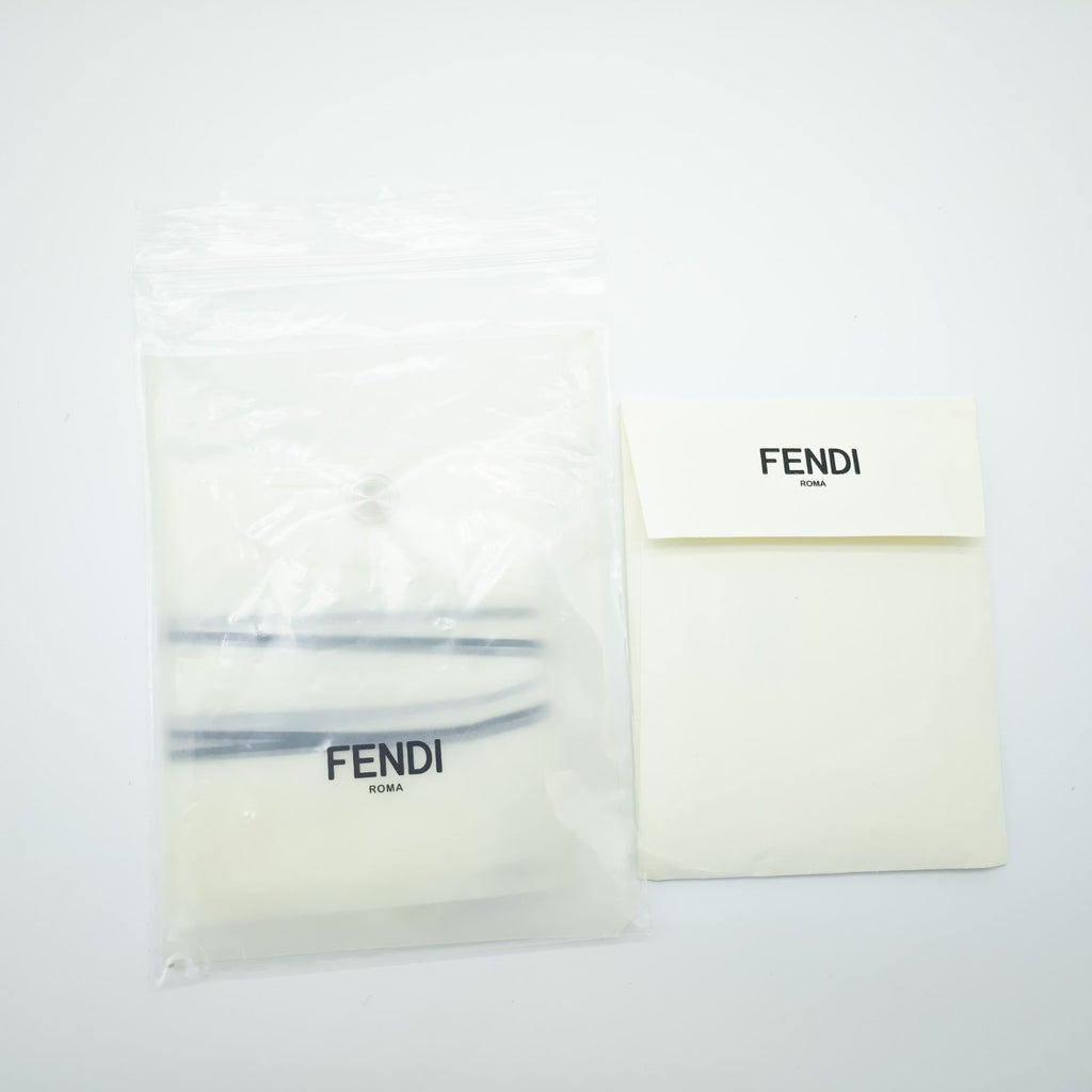 FENDI Selleria Peekaboo Handbag Tote Bag 8BN290 Leather Black