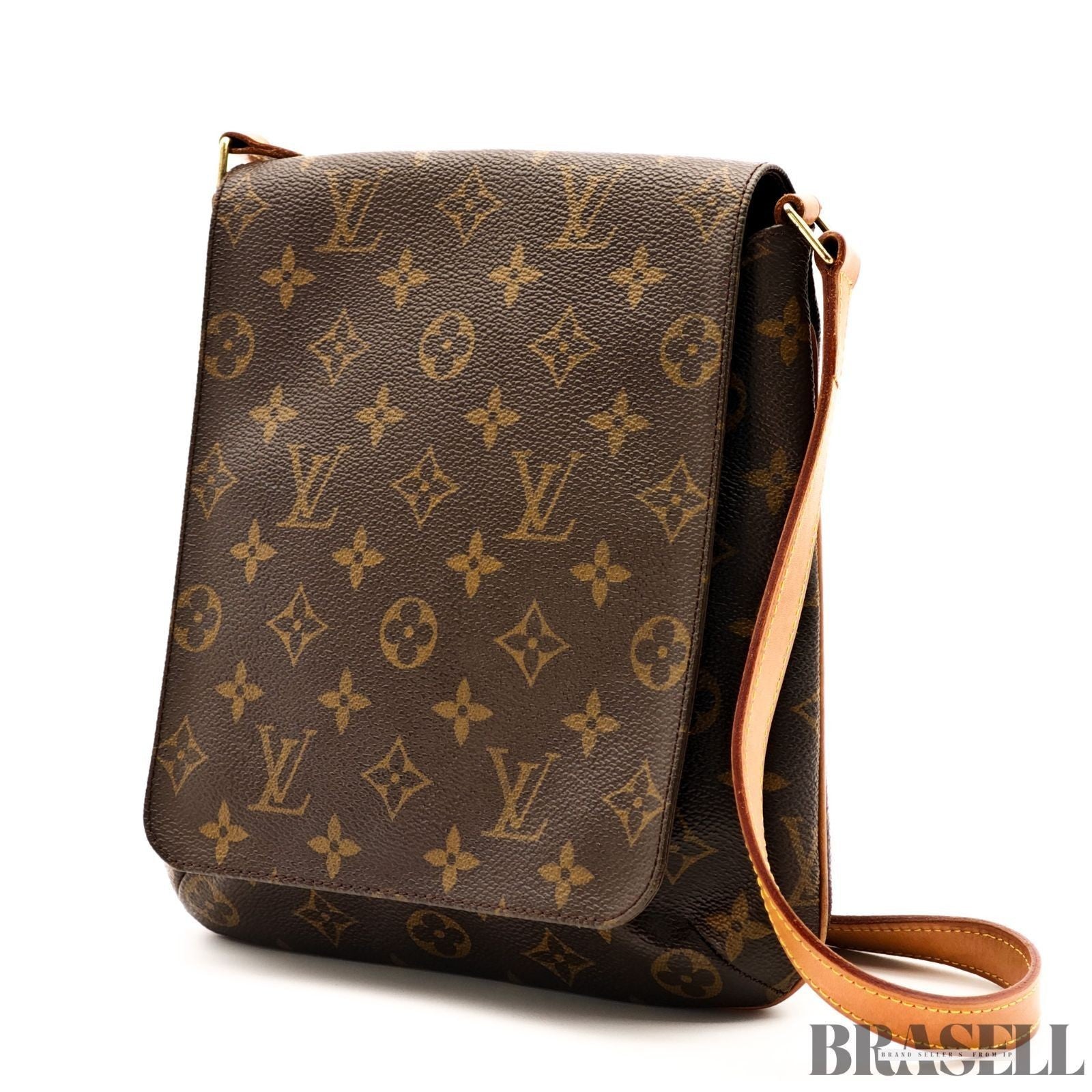 Louis Vuitton Musette Salsa M51387 Monogram Canvas Brown Shoulder Bag Woman