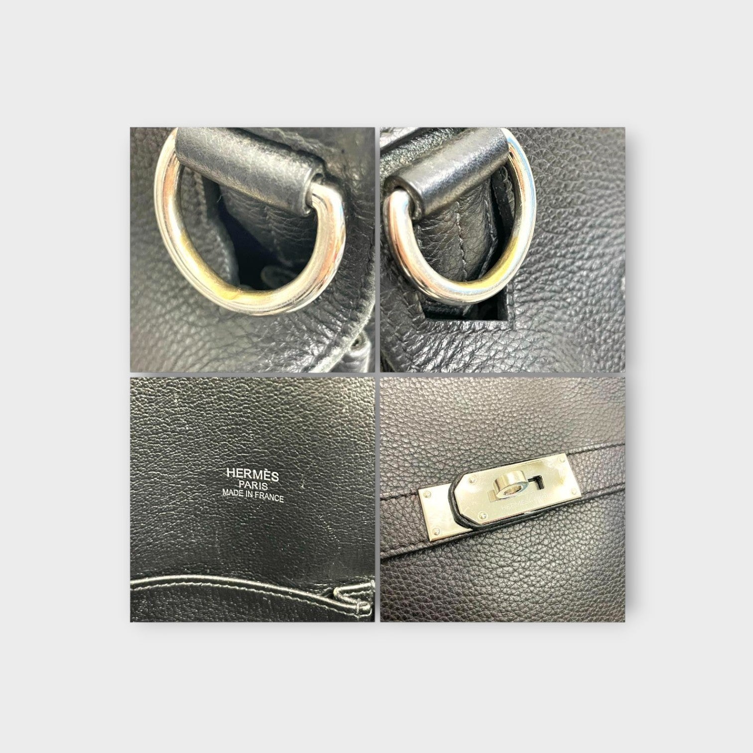Hermès Jypsière 34 Shoulder Bag Ꮇ Stamp 2009 Black Leather 【A】