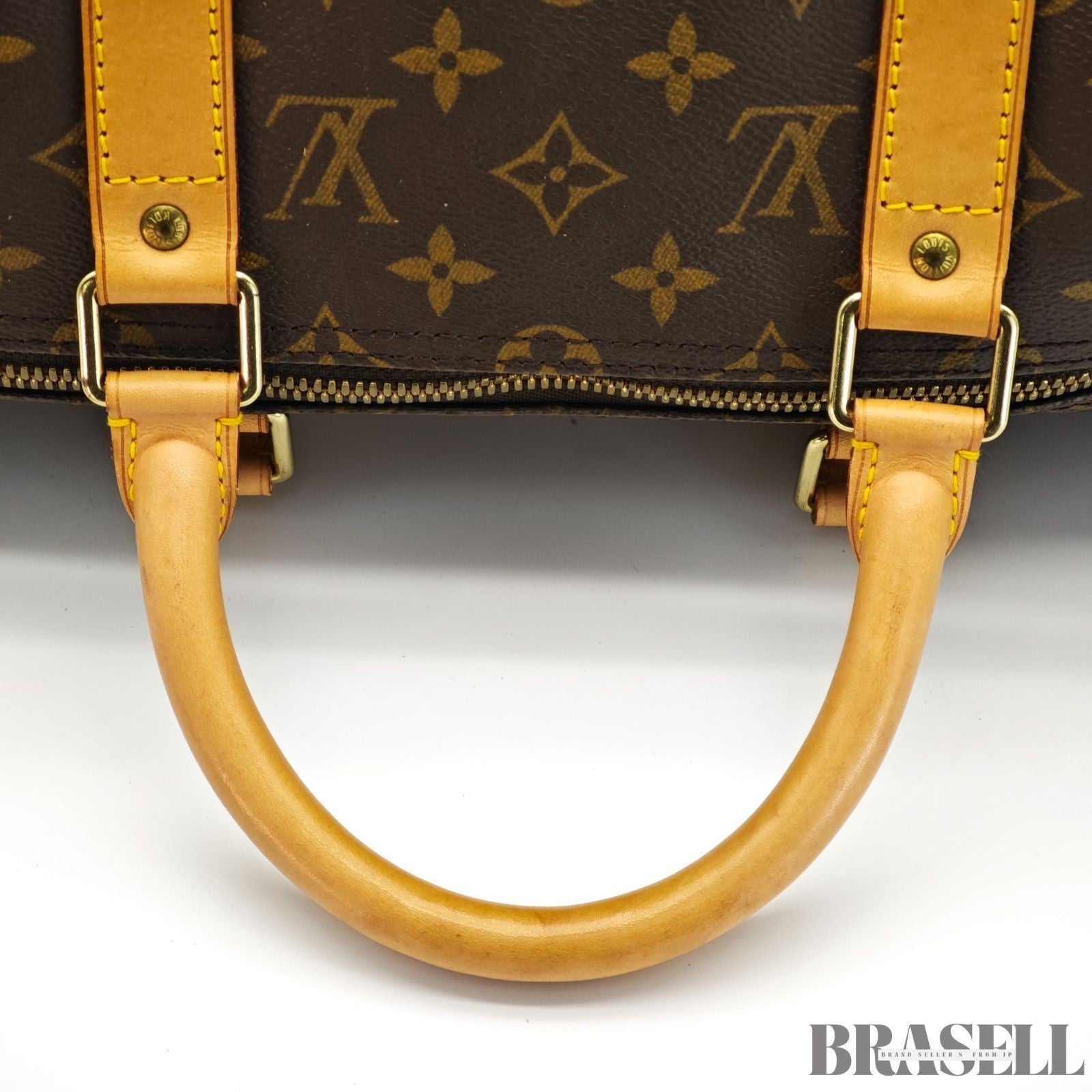LOUIS VUITTON Keepall 50 M41426 Monogram Travel Boston Bag Brown Women's Men's