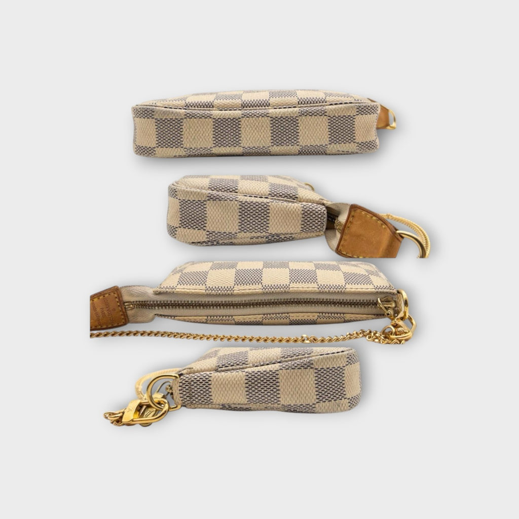 Louis Vuitton Mini Accessoires Handbag Pouch Damier Azur