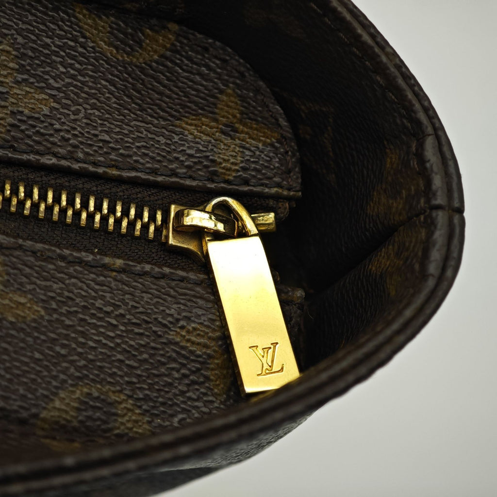LOUIS VUITTON Luco M51155 Monogram Large Tote Shoulder Bag Brown Leather Women’s