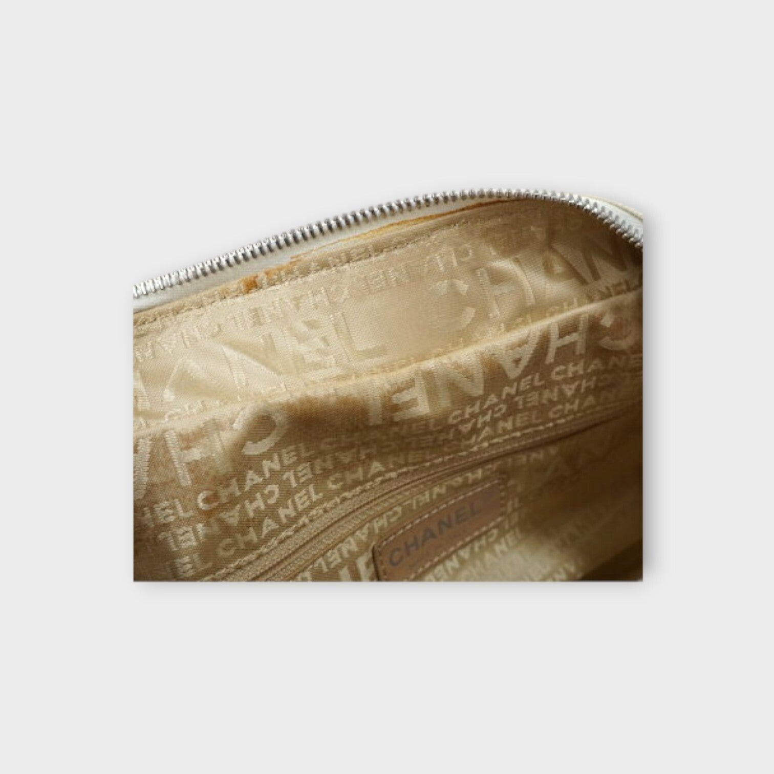 CHANEL Matelassé Mini Boston Bag A20996 Ladies Handbag  Leather White