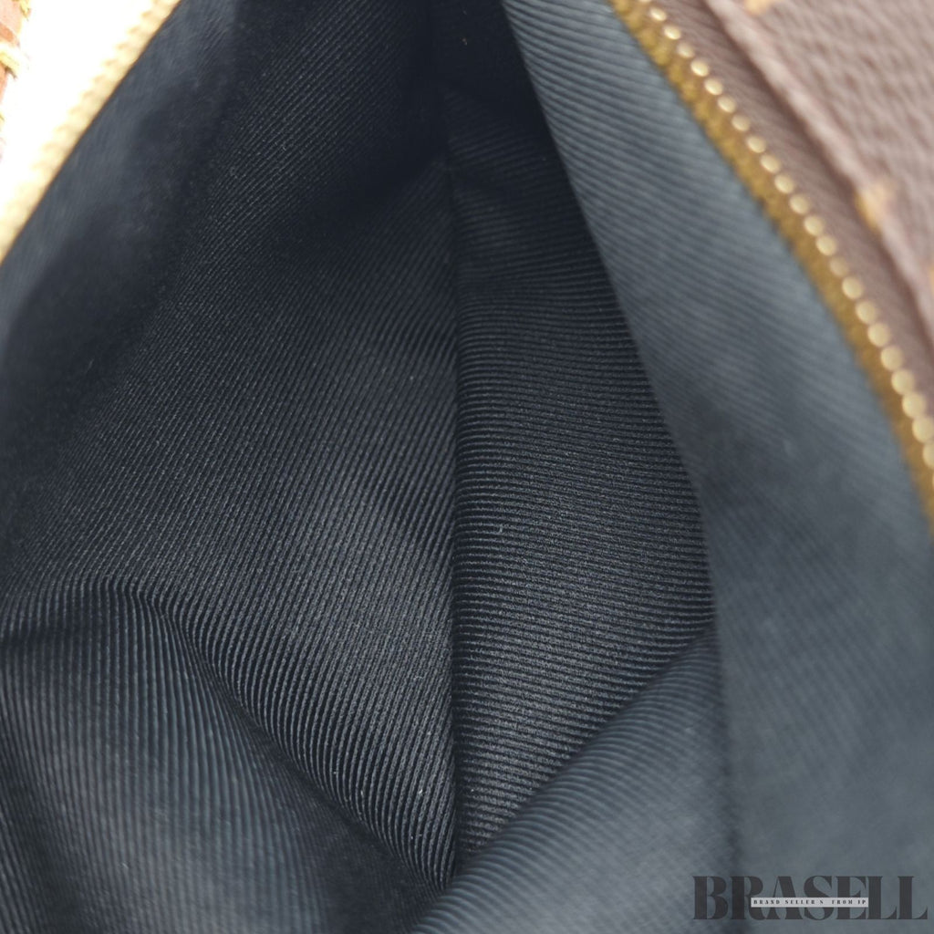 LOUIS VUITTON Monogram Bum Bag Canvas M43644 Brown Crossbody Bag Auth