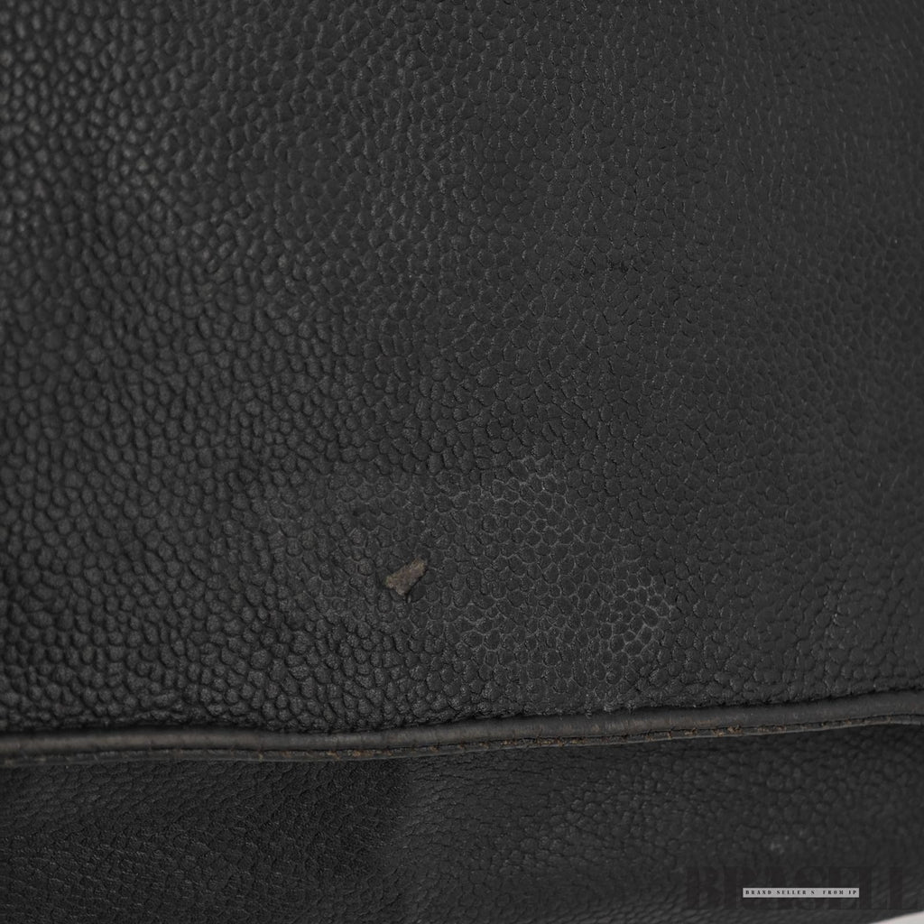 CHANEL Lambskin Chain Tote Bag Large CC Logo Chain Shoulder Business Tote Black