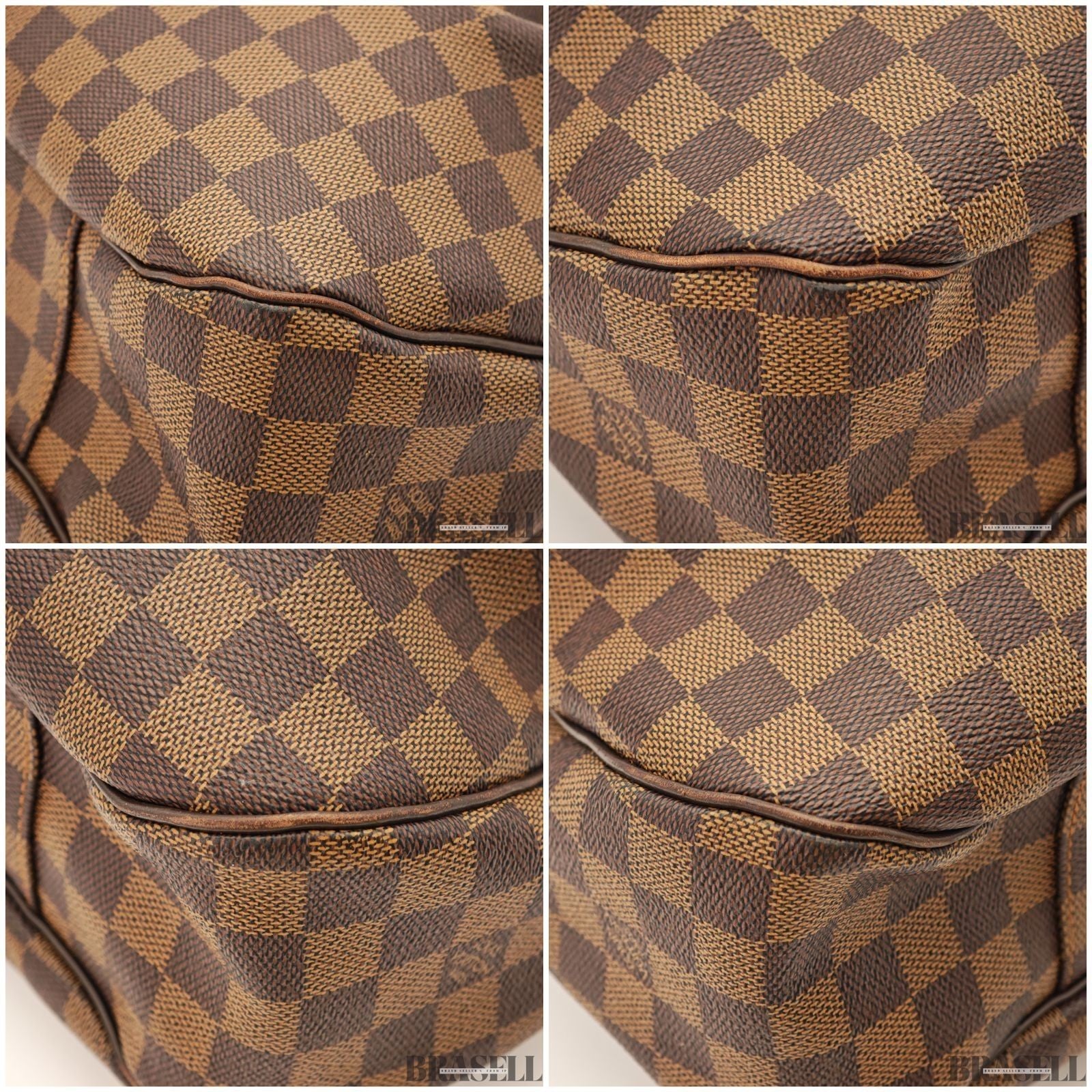 LOUIS VUITTON Evora MM 2 Way Shoulder Handbag N41131 Damier Canvas Brown