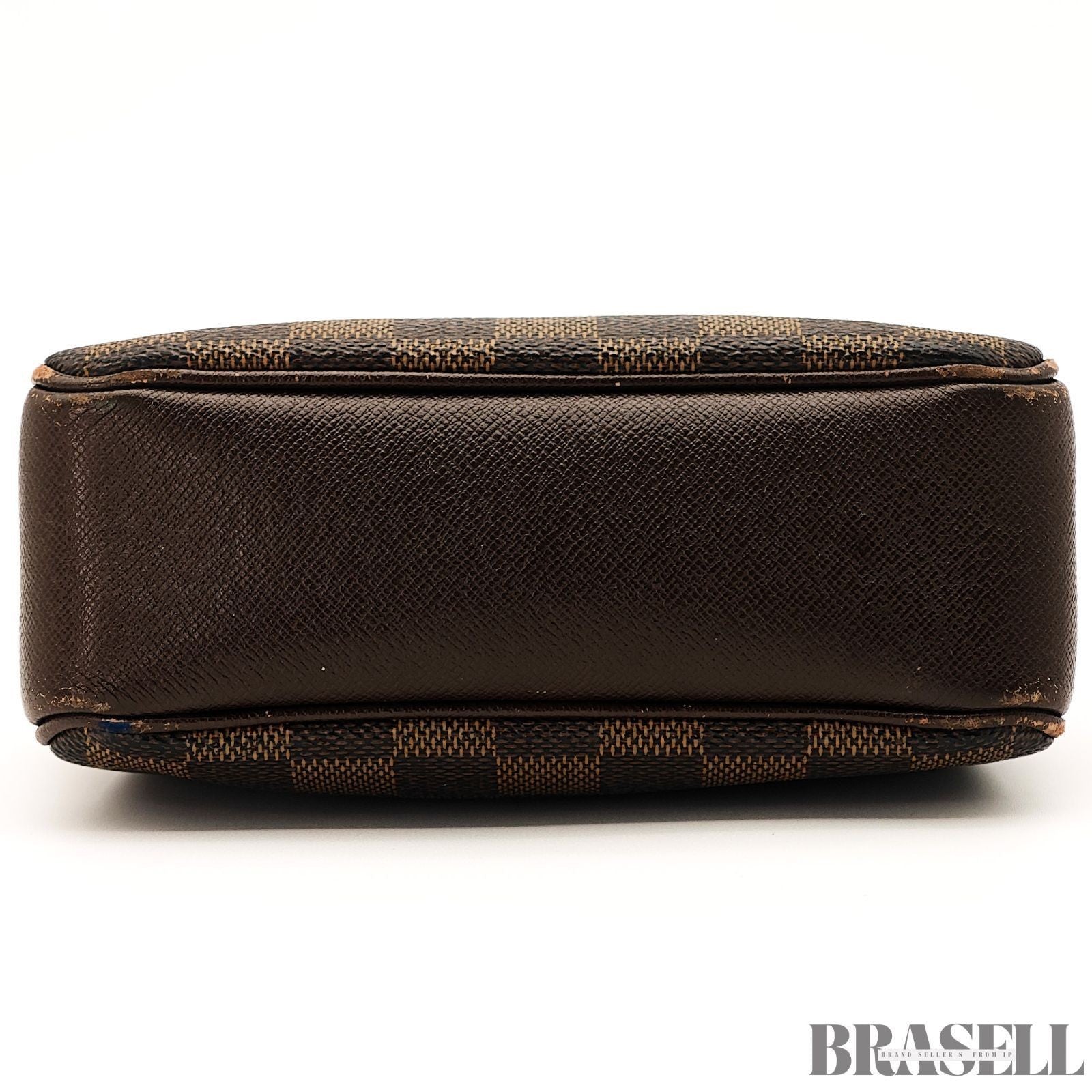 LOUIS VUITTON  Trousse Makeup Poach Hand Bag Damier Ebene Leather Brown N51982