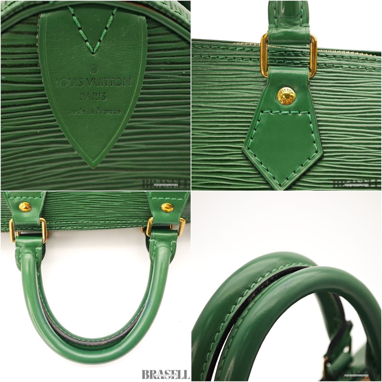 Louis Vuitton Epi Speedy 25 M43014 Mini Boston Bag Epi Leather Green Authentic