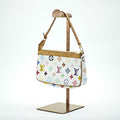 LOUIS VUITTON Multicolore M92649 Compact Small Handbag White