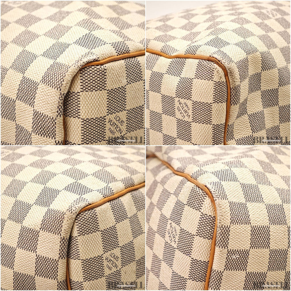 LOUIS VUITTON Keepall Bandouliere 55  Damier Azur N41429 Boston Bag