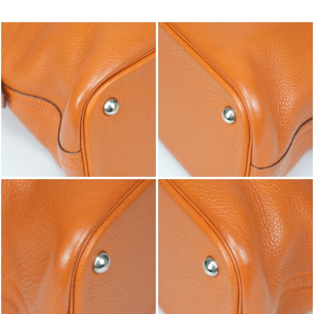 HERMES Bolide 31 Handbag with K stamp Orange Taurillon Clemence