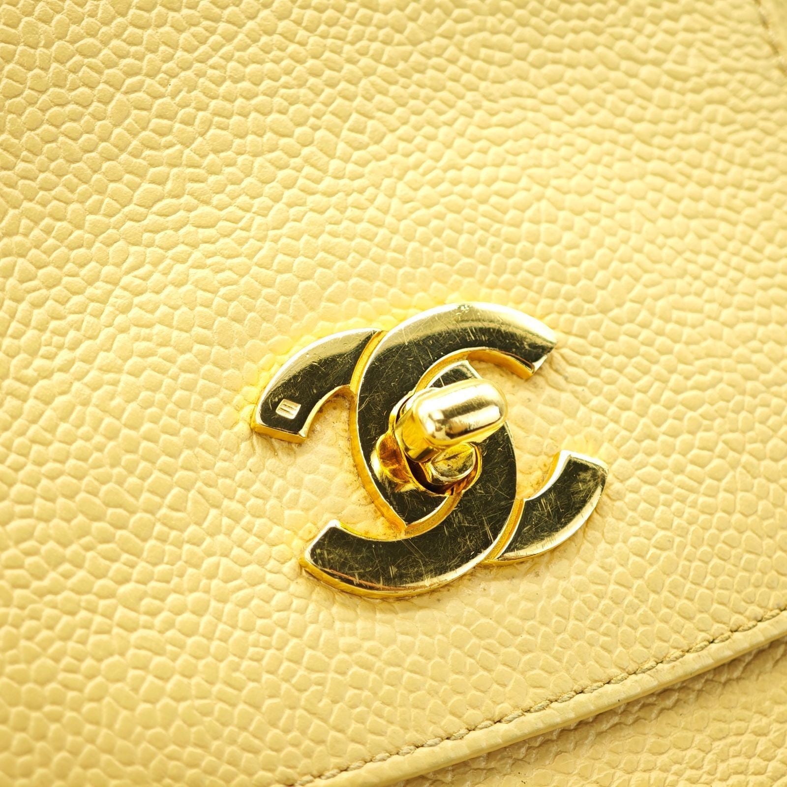 CHANEL Turnlock Chain Tote Bag Beige Women's