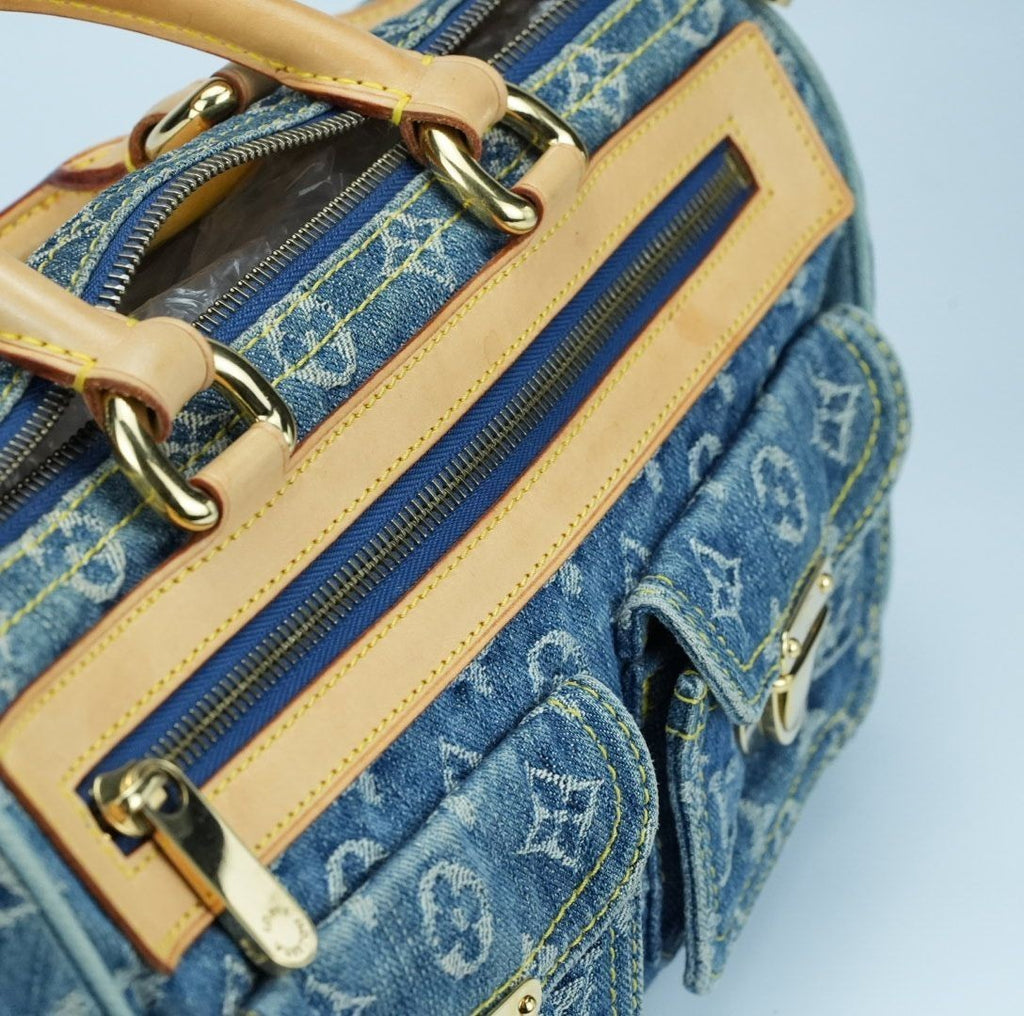 LOUIS VUITTON Monogram Denim Neo Speedy Blue M95019