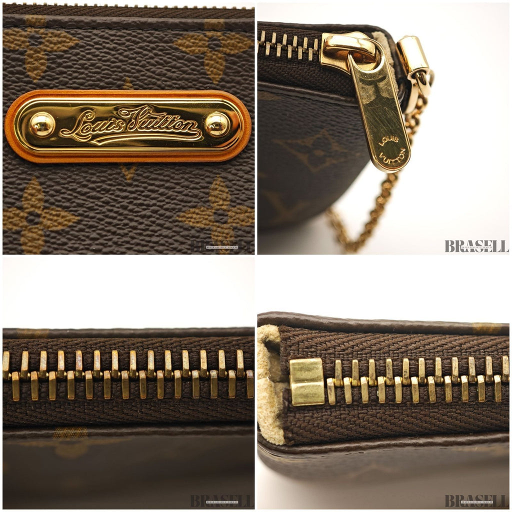 LOUIS VUITTON Pochette Mila MM M60094 Shoulder Bag Compact Brown Monogram Canvas
