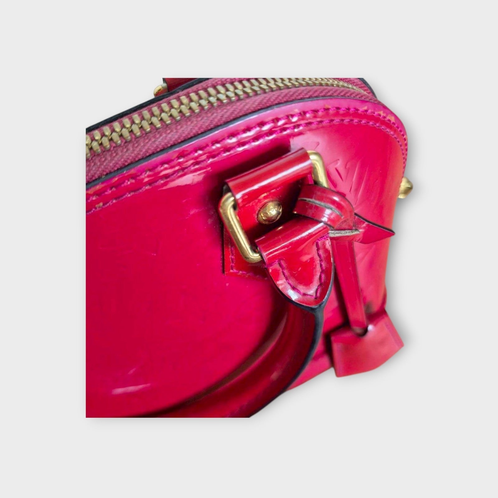 LOUIS VUITTON Alma BB Shoulder Bag Pink Rose Indigo